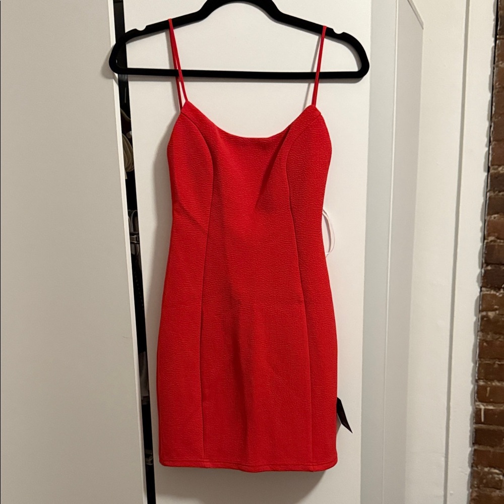 Lulu's Red Spaghetti Strap Mini Dress